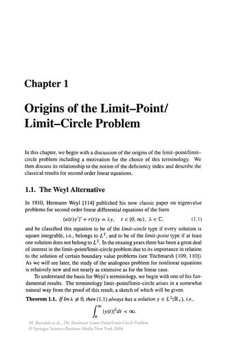 The Nonlinear Limit-Point