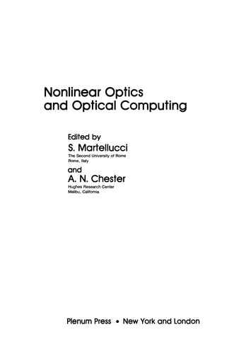 Nonlinear Optics and Optical Computing