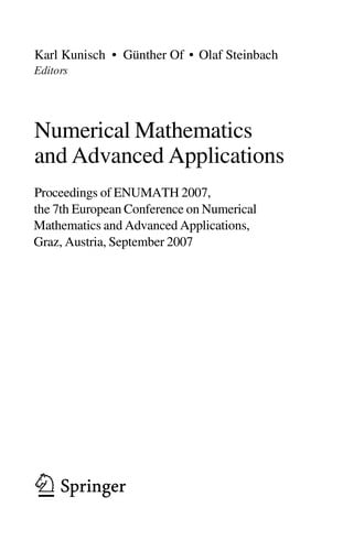 Numerical Mathematics and Advanced Applications