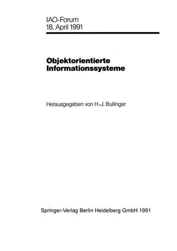 Objektorientierte Informationssysteme