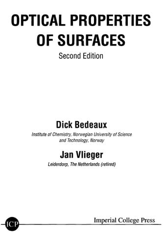 OPTICAL PROPERTIES OF SURFACES