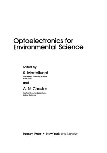 Optoelectronics for Environmental Science