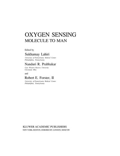 Oxygen sensing