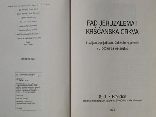 Pad Jeruzalema i kršćanska crkva