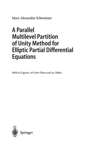 A Parallel Multilevel Partition of Unity Method for Elliptic Partial Differential Equations