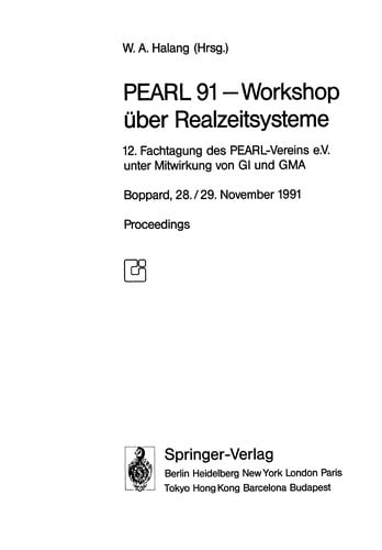 PEARL 91 -- Workshop über Realzeitsysteme