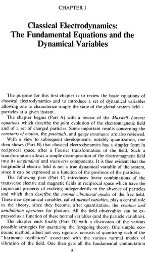 Photons and atoms