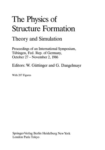 The Physics of Structure Formation
