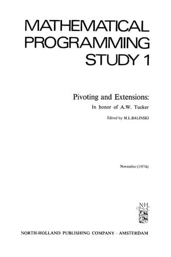 Pivoting and extensions