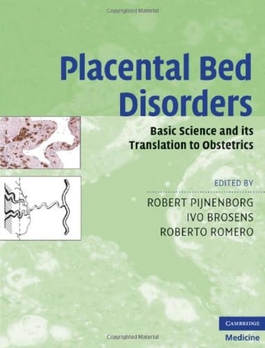 Placental bed vascular disorders