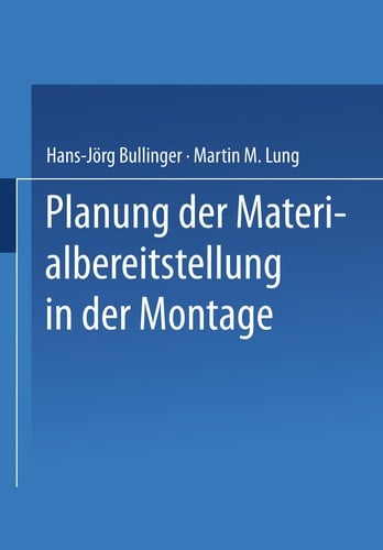 Planung der Materialbereitstellung in der Montage