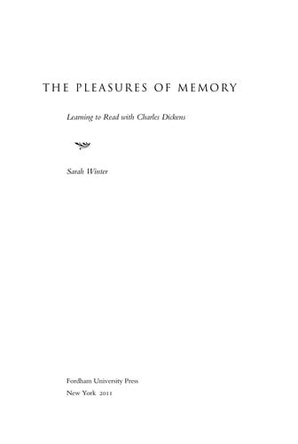The pleasures of memory