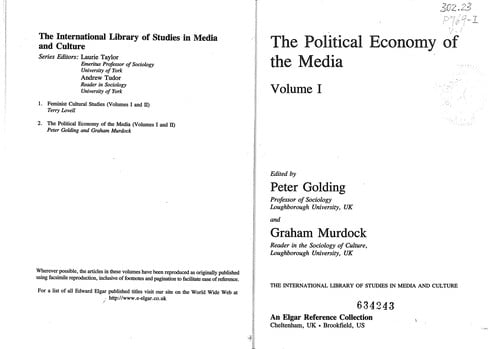 The political economy of the media