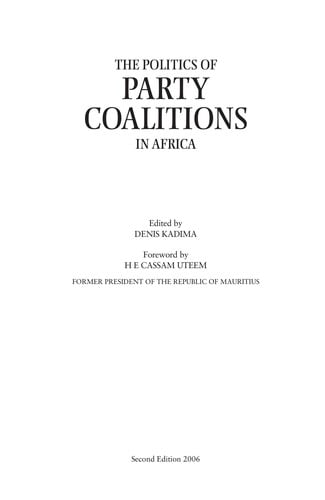 The politics of party coalitions in Africa