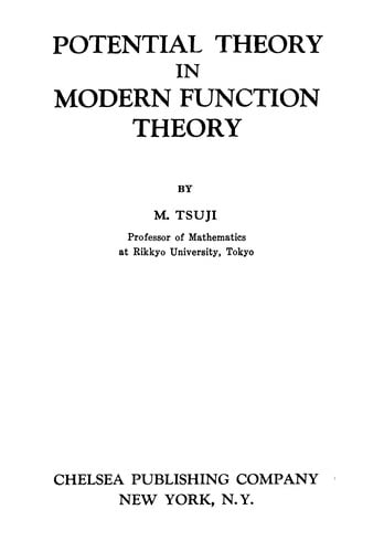 Potential theory in modern function theory