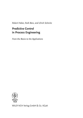 Predictive control in process engineering