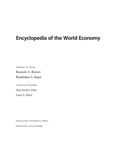 The Princeton encyclopedia of the world economy