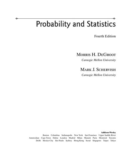 Probability and statistics