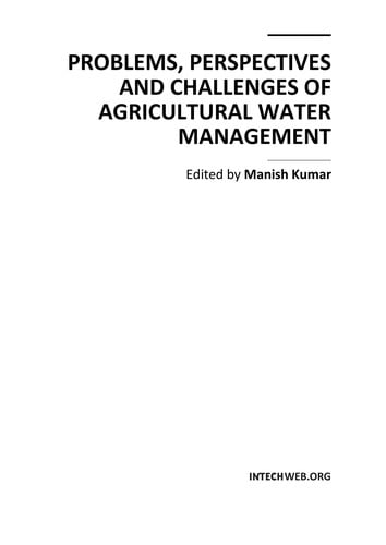 Problems, perspectives and challenges of agricultural water management