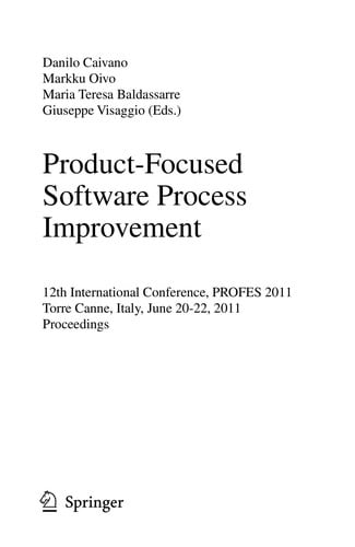 Product-Focused Software Process Improvement