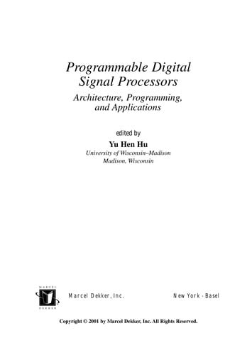 Programmable digital signal processors