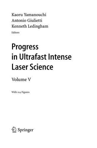 Progress in Ultrafast Intense Laser Science