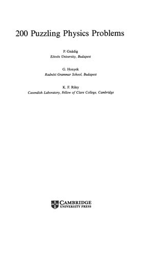 200 puzzling physics problems