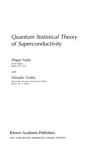 Quantum statistical theory of superconductivity