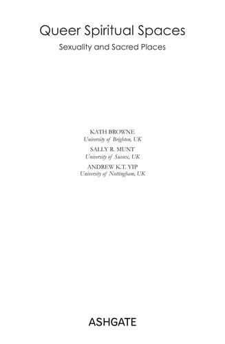 Queer spiritual spaces