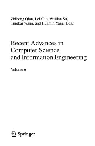 Recent Advances in Computer Science and Information Engineering
