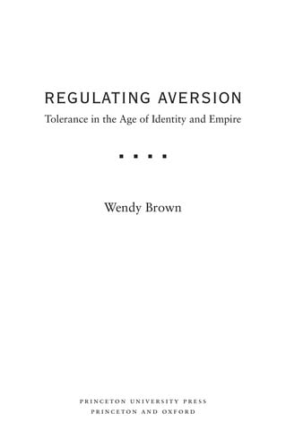 Regulating Aversion