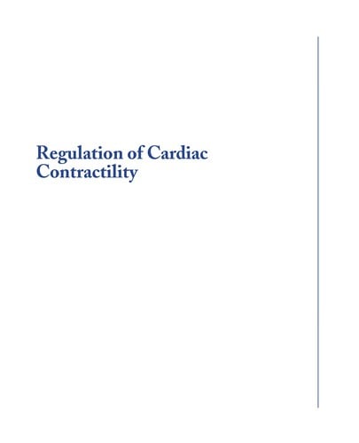 Regulation of cardiac contractility