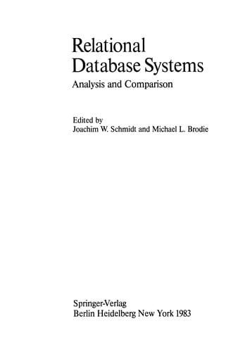 Relational Database Systems
