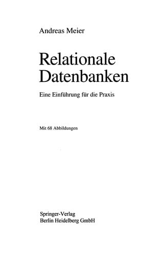 Relationale Datenbanken