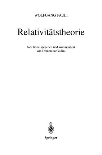 Relativitätstheorie