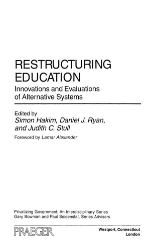 Restructuring education
