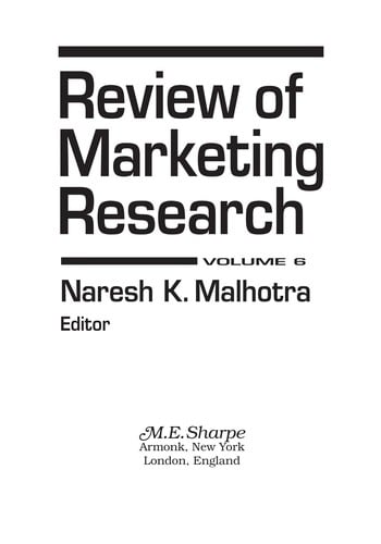 Review of marketing research