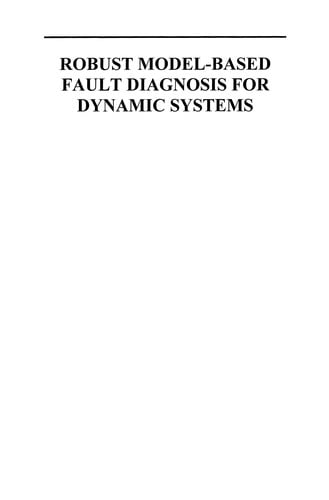 Robust Model-Based Fault Diagnosis for Dynamic Systems