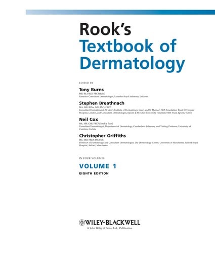 Rook's textbook of dermatology