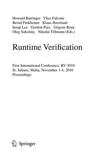 Runtime Verification