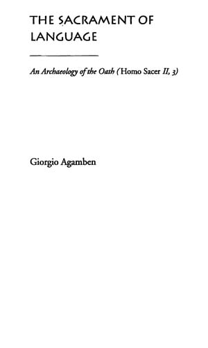 The sacrament of language