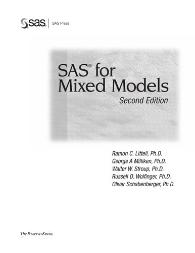 SAS for mixed models