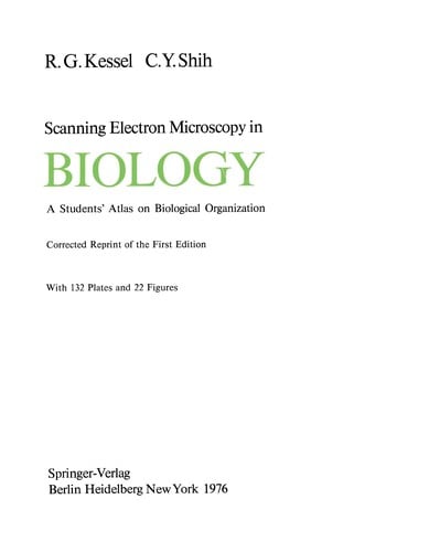Scanning Electron Microscopy in BIOLOGY