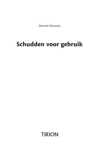 Schudden voor gebruik