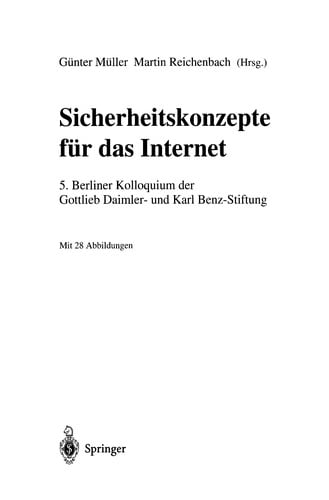Sicherheitskonzepte für das Internet