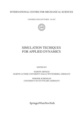 Simulation techniques for applied dynamics