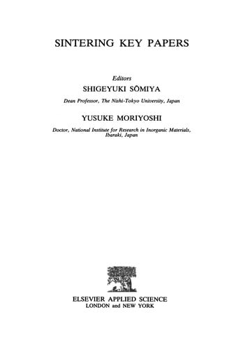 Sintering Key Papers