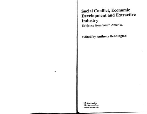 Social conflict, economic development and the extractive industry