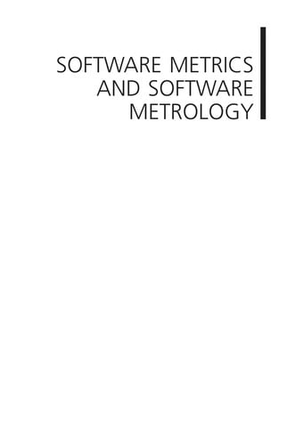 Software metrics and software metrology