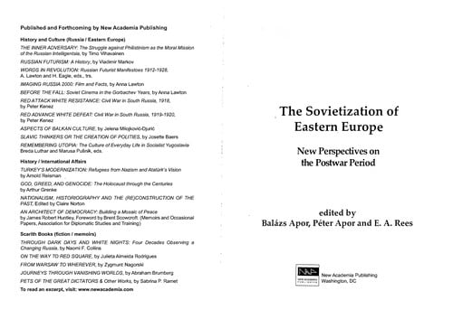 The sovietization of Eastern Europe